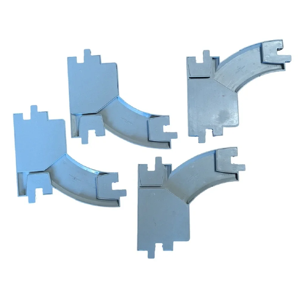 Geotrax Switches For Train Track 4 Pieces Fisher Price Gray Track Plastic GUC